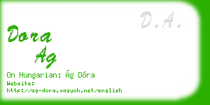 dora ag business card